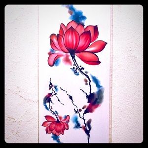 TEMPORARY LOTUS WATERCOLOR TATTOO 💧